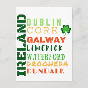 POSTAL ARTE DEL METRO DE IRLANDA