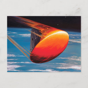 Postal Arte del módulo de mando de la cápsula espacial Ap