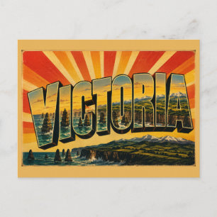 Postal Arte del paisaje costero de Victoria Australia