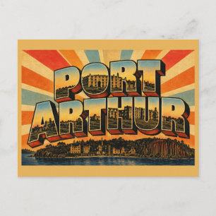 Postal Arte del sitio de convictos de Port Arthur Tasmani