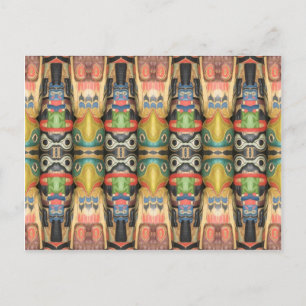 Postal Arte del Totem del Noroeste
