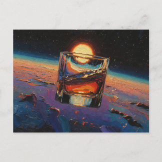 Postal Arte del Whiskey: En el espacio (pintura n.º 3)