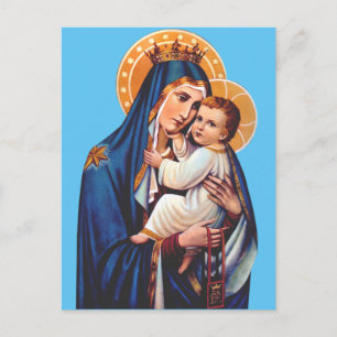 Postal Arte Devocional de Nuestra Señora del Monte Carmel