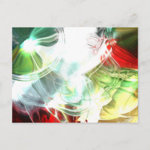 Postal Arte digital abstracto futurista