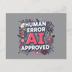 Postal Arte digital aprobado por IA con error humano