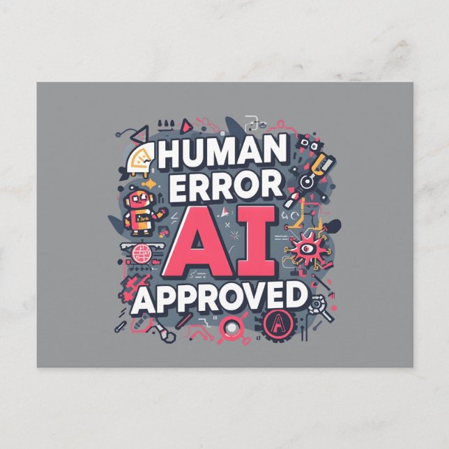 Postal Arte digital aprobado por IA con error humano (Anverso)