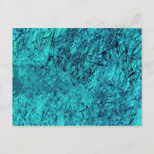 Postal Arte digital azul con muchas líneas mixtas/laberín