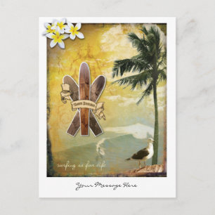 Postal Arte digital inspirado en la surf original