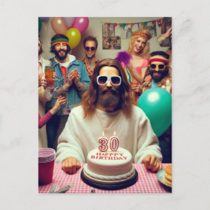 Postal Arte divertido de IA Feliz Cumpleaños Jesús