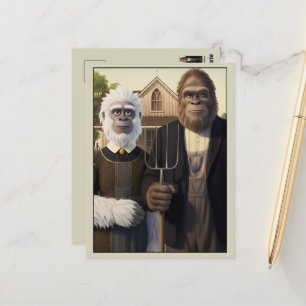 Postal Arte divertido de parodia estadounidense