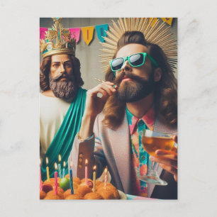 Postal Arte divertido generado por IA Feliz Cumpleaños Je