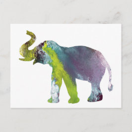 Postal Arte elefante
