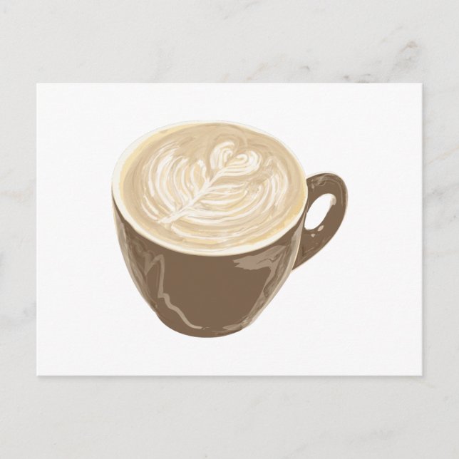 Postal arte en el corazón del café (Anverso)