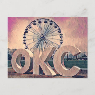 Postal Arte en el distrito de Wheeler de Oklahoma