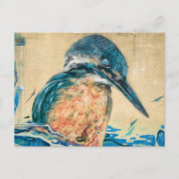 Arte en el muro del Sagrado Kingfisher
