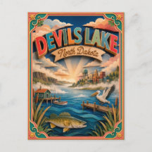 Arte en Papel de Devils Lake North Dakota PopCut E