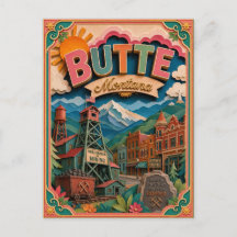 Arte en Papel PopCut Estados Butte Montana