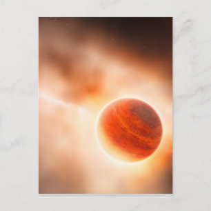 Postal Arte espacial alienígena gigante del gas