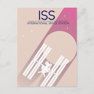 Postal Arte espacial de la Estación Espacial Internaciona