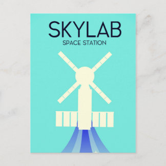 Postal Arte Espacial de la Estación Espacial Skylab