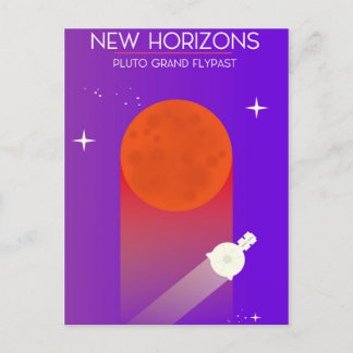 Postal Arte espacial de New Horizons sobre Plutón en gran
