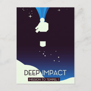 Postal Arte espacial Deep Impact
