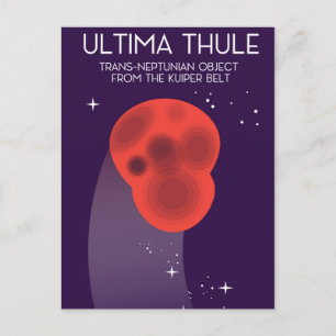 Postal arte espacial del cinturón de Keiper Ultima Thule