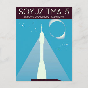 Postal Arte Espacial Soyuz TMA-5
