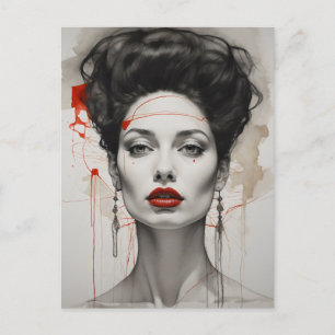 Postal arte facial