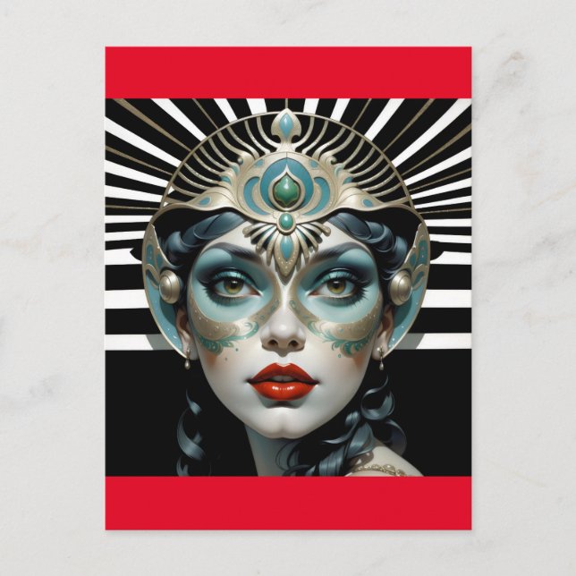 Postal arte facial (Anverso)