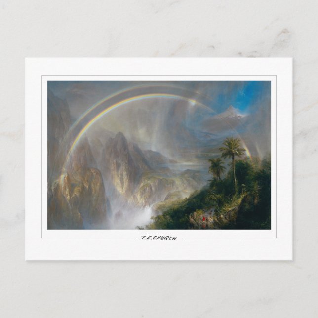 Postal Arte fino #855 - Frederic Edwin Church (Anverso)