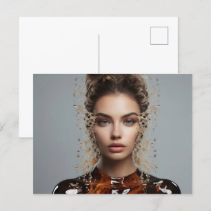 Postal Arte fino de moda
