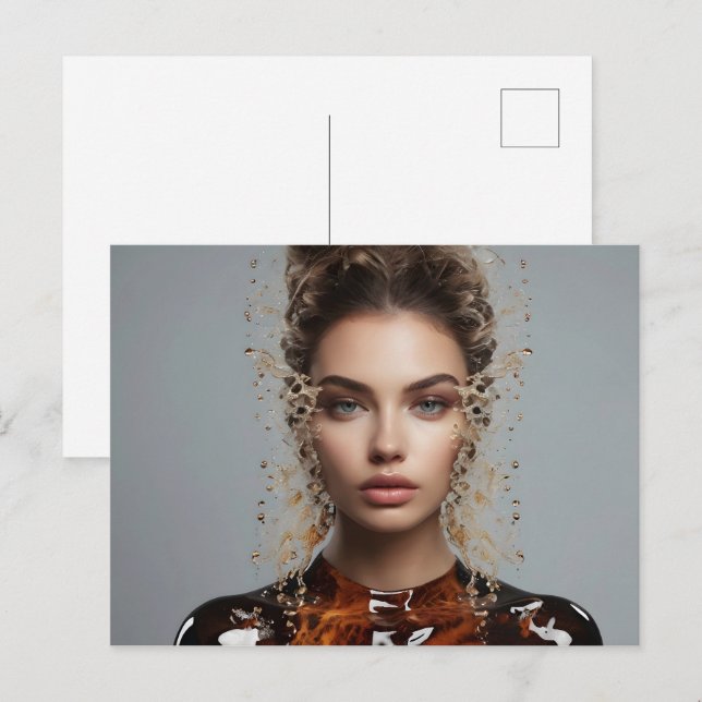 Postal Arte fino de moda (Anverso / Reverso)