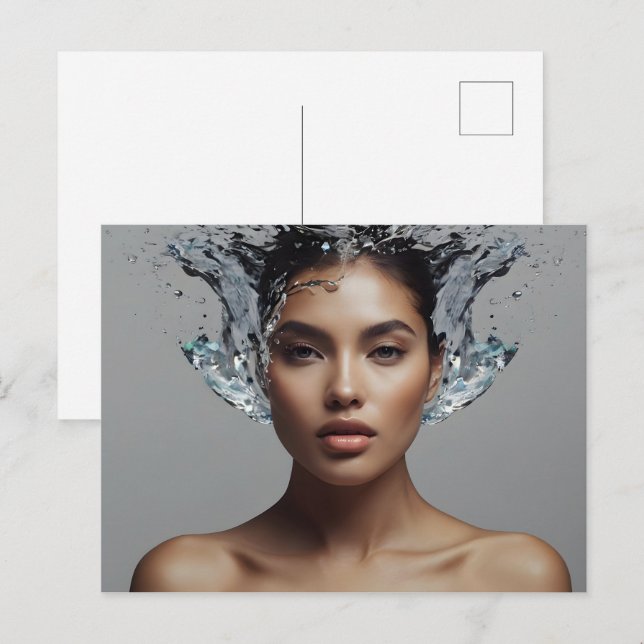 Postal Arte fino de moda (Anverso / Reverso)