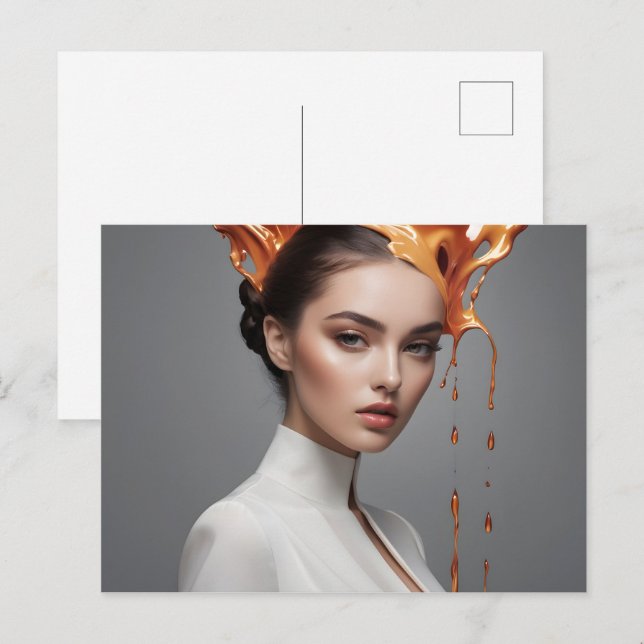 Postal Arte fino de moda (Anverso / Reverso)