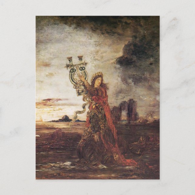 Postal Arte fino de Moreau Arion (Anverso)