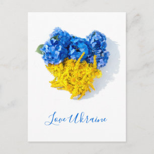 Postal Arte floral Ama Ucrania