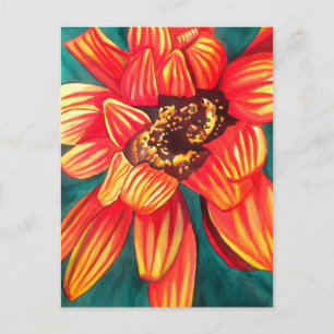 Postal Arte floral del desierto de Gazania por Sacha Gros