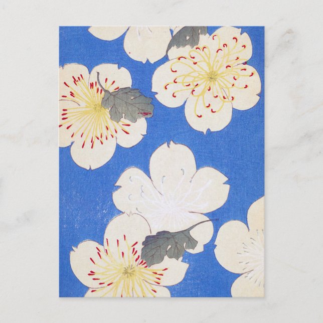 Postal Arte floral vintage (Anverso)