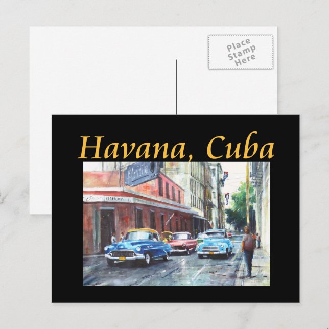 Postal Arte Floridita de La Habana Cuba (Anverso / Reverso)