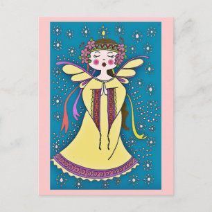 Postal Arte folclórico de Angel Ucraniano