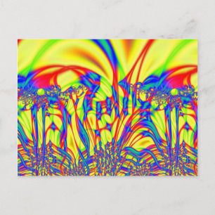 Postal Arte fractal brillante