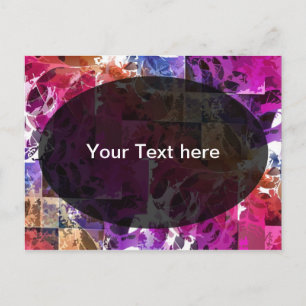 Postal Arte fractal de apofisis - plantilla web de araña