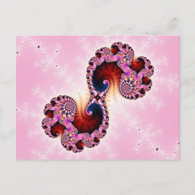 Postal Arte fractal de Gemini (Anverso)