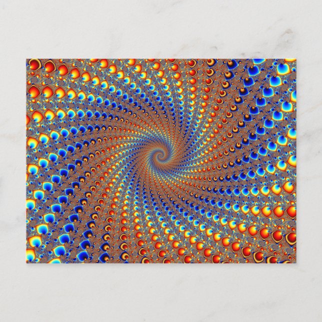 Postal Arte fractal de Monterey (Anverso)