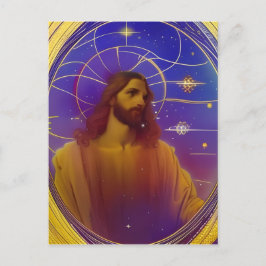 Postal Arte generado por Jesús Stained Glass AI