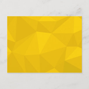 Postal Arte geométrico amarillo, moderno, fresco, moderno