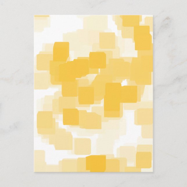 Postal Arte geométrico "Tangerine" (Anverso)