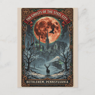 Postal Arte gótico de Bethlehem, PA Viajes de terror vi