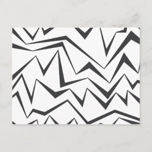 Postal Arte gráfico abstracto moderno, dinámico, simple y